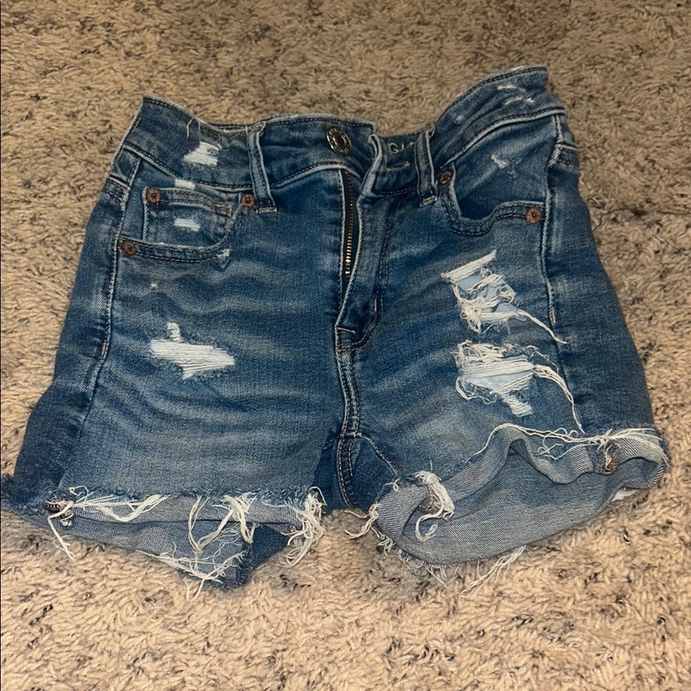 Distressed Denim Women Shorts